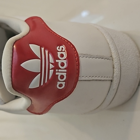 Adidas size 9.5 red striped superstar classic sneaker - Picture 5 of 5